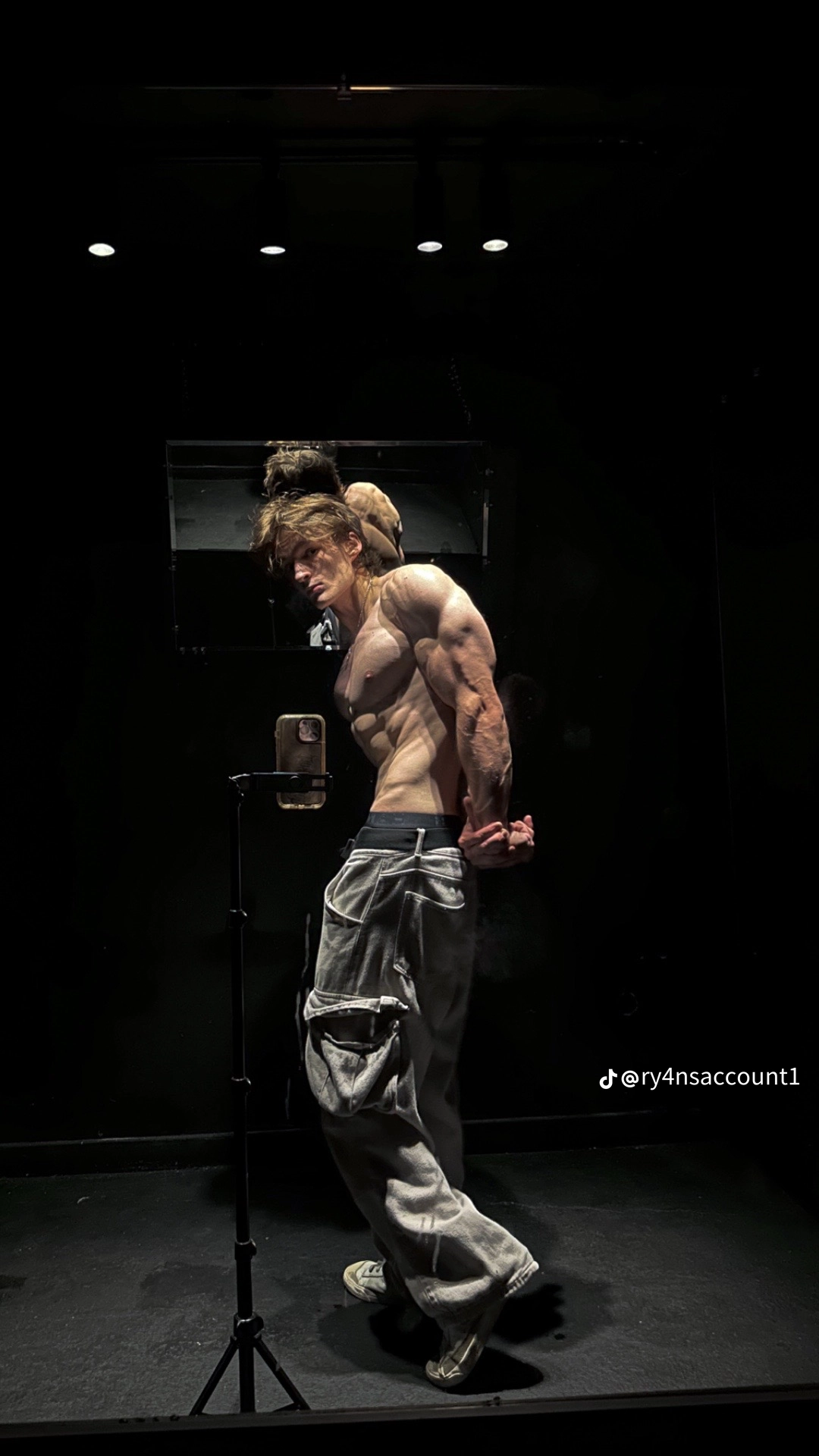 Ryan training in the gym